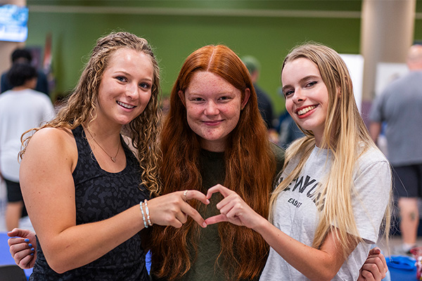 SGA members at a celebration ceremony