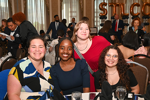 SGA members at a celebration ceremony