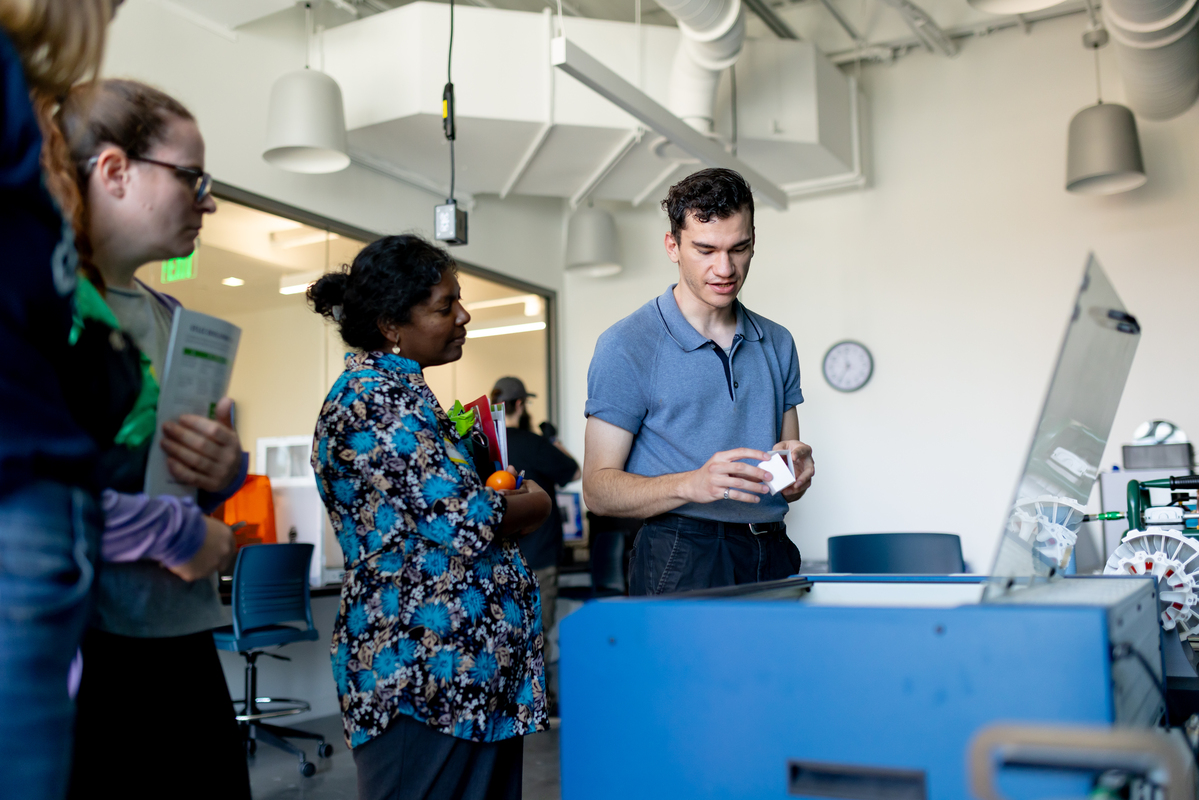 Employees at development day
