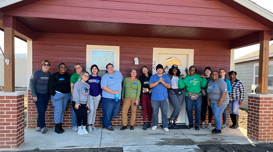 Veterans Community Project Veterans at a community event