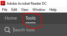Adobe Acrobat Tools