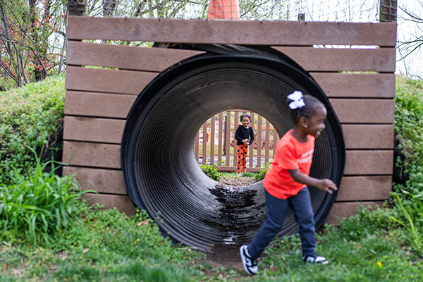 children on playground