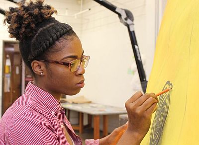 As an artist, Janessa Johnson describes her work as bold and “speaks on the duality of femininity.”