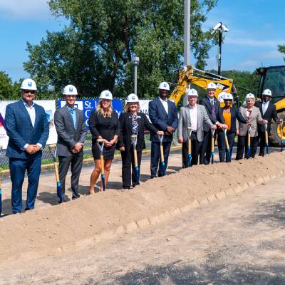 CNHS groundbreaking dirt turn